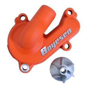Supercooler Water Pump Cover & Impeller Kit Orange