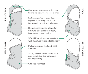 Sportflex® Convertible Balaclava Black