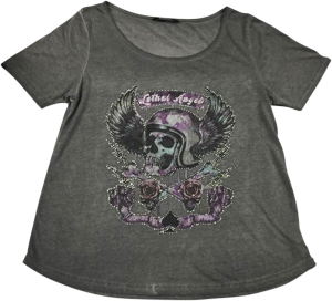 Tee Wmn Sinwheels Gry Md Gray
