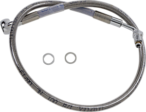 Extended Length Stainless Steel Brake Line Silver, Clear-coated Oversize [+51 mm (2'')], 1, nordicamoto.ro