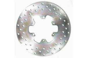 Round D-series Scooter Brake Rotor Silver, Stainless Steel
