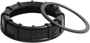 Fuel Pump Retaining Nut And Gasket Black, 1, nordicamoto.ro