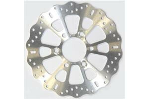 Round Hpsr Solid Brake Rotor Silver, Stainless Steel, Zinc