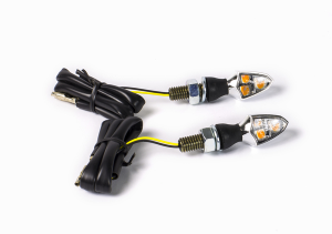 E-marked Led Mini Signal With Rubber Stem Chrome, 1, nordicamoto.ro