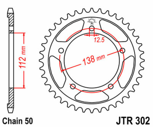 Induction Hardened Black Zinc Finish Rear Sprocket Black, Zinc