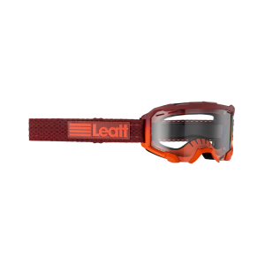Ochelari MTB Leatt Velocity 4.0 Flame Clear 83% Burgundy/Orange Fast Transparent