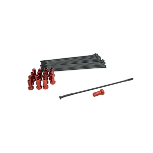Spoke And Nipple Replacement Kit Black, Red