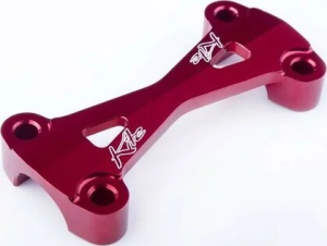 Mx-en Upper Handlebar Clamps Red, Anodized