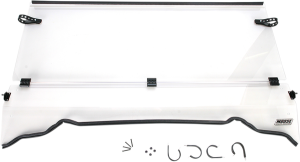 Full Folding Windshield Clear 