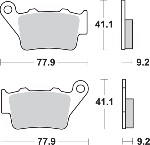 Ls Street Excel Sintered Rear Brake Pads