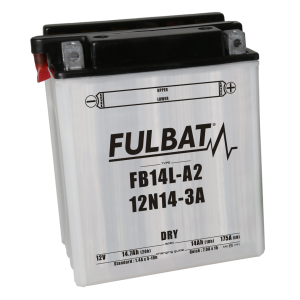 Baterie Moto Fulbat FB14L-A2 / 12N14-3A Dry 12V 14.7Ah 175A – Include Electrolit, nordicamoto.ro