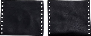 Leather Grip Covers Black