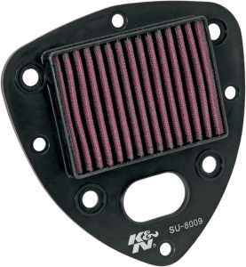 High-flow Air Filter Black, Red, 1, nordicamoto.ro