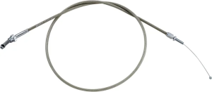 Cablu de accelerație/ralanti din oțel inoxidabil Armor Coat pentru motociclete cruiser, model Silver Standard, 1, nordicamoto.ro