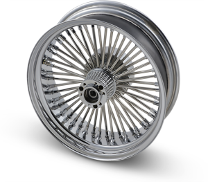 Wheel Assemblies Laced 50-spoke Rear Chrome Silver, 1, nordicamoto.ro
