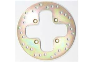 Round D-series Fixed Offroad Brake Rotor Gold, Polished Steel, Zinc, 1, nordicamoto.ro