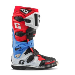 Cizme Gaerne SG 12 Realm White/Black/Red/Blue