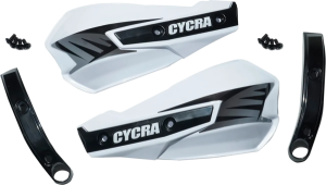 Replacement Vortex Handshields W- Abrasion Guards White 