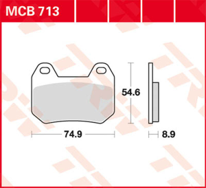 Plăcuțe de frână ceramice universale, 1, nordicamoto.ro
