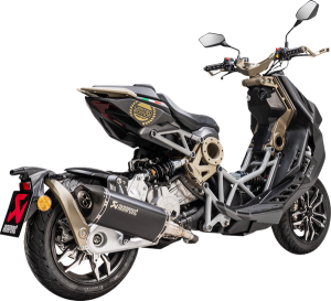 Slip-on Line Muffler Scooter Black, Carbon Fiber 