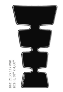 Resin/soft Touch Tank Pad Black