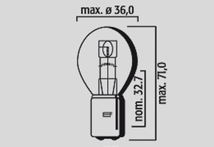 Replacement Bulb 12v 25/25w White