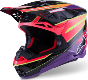Cască Alpinestars Supertech M10 Era MIPS® Pink/Purple/Yellow
