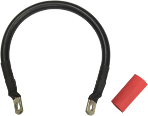 Battery Cable With Optional Shrink Tube Black, 1, nordicamoto.ro