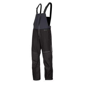 Pantaloni Snowmobil Klim Tomahawk Bib Black - Metallic Black Non-Insulated