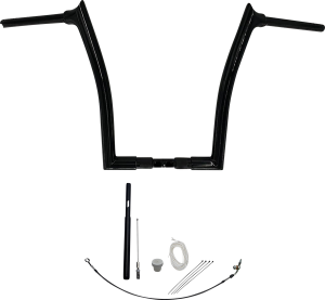 1-1/2(r) Ez Install Pointed Top Handlebar Kit Black