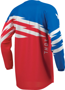 Tricou Shockie pentru tineri, model Launchmode, roșu-albastru, 5, nordicamoto.ro