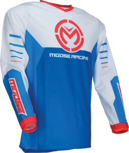 Tricou MOOSE RACING Qualifier Blue/White