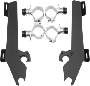 Fats/slim Windshield Trigger-lock Complete Mount Kit Black, 1, nordicamoto.ro