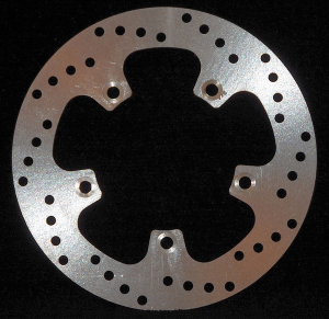 Round D-series Scooter Brake Rotor Silver, Stainless Steel, Zinc, 1, nordicamoto.ro