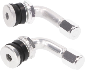 Tire Valve Set 90° Silver, 2, nordicamoto.ro