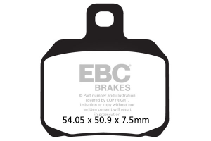 Vee Semi-sintered Brake Pads, 2, nordicamoto.ro