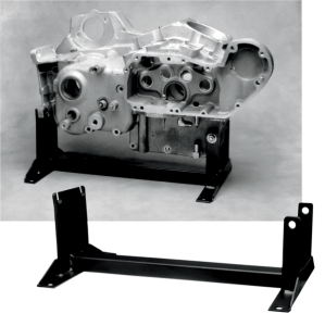 Motor Stand Black, Powder-coated