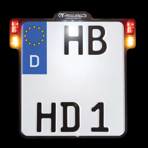 License Plate Holder 3-in-1 For Eu Countries Red, Yellow
