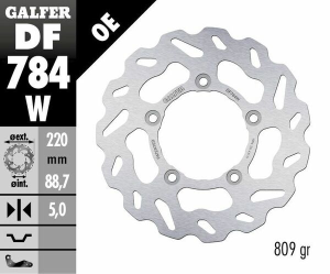 Wave® Brake Rotor Silver, 1, nordicamoto.ro