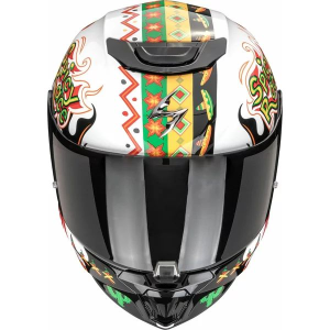 Casca integrala de copii SCORPION EXO-JNR AIR YUCATAN S Negru/Galben/Rosu, 4, nordicamoto.ro