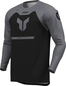 Youth Ridemode Menace Jersey Gray, Black, 6, nordicamoto.ro