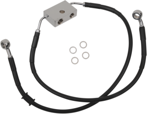 Extended Length Brake Line Black