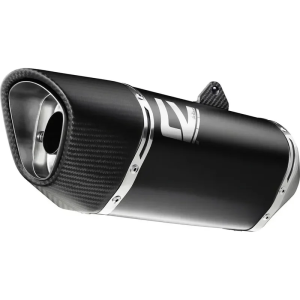 Tobă de eșapament LeoVince LV-14 R Black Edition Slip-On pentru Honda X-ADV 750 / Forza 750, nordicamoto.ro
