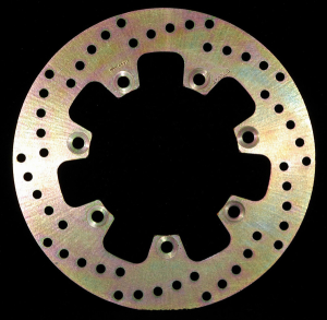 Round Hpsr Solid Brake Rotor Gold, Stainless Steel, Zinc