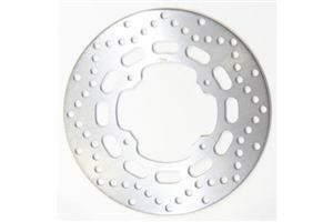 Round D-series Fixed Offroad Brake Rotor Silver, Stainless Steel