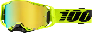 Ochelari 100% Armega black/fluorescent yellow - lentila colorata