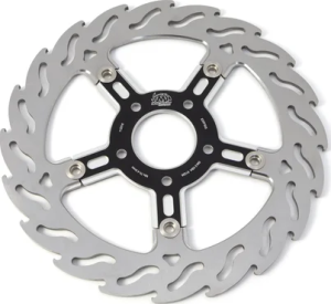 Seria personalizată cu rotor flotant: negru, argintiu, oțel inoxidabil, 1, nordicamoto.ro