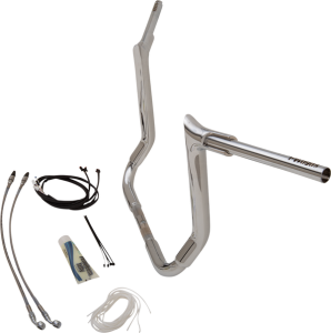 1-1/2(r) Ez Install Pointed Top Handlebar Kit Silver, 3, nordicamoto.ro