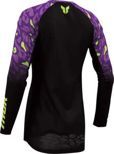 Tricou pentru femei Launchmode, model Spotted, violet-negru, 3, nordicamoto.ro