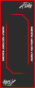 Workstation Floor Mat Black, Red, White, 1, nordicamoto.ro
